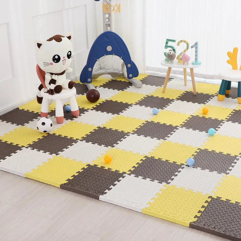 Children'S Stitching Foam Floor Mats Home Bedroom Thickened Floor Mats Puzzle Climbing Mats Living Room Anti-Fall Crawling Mats