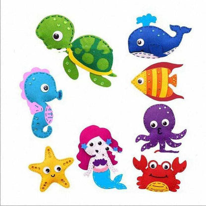 Children's Early Education Sewing Kit Sea life Forest Creatures