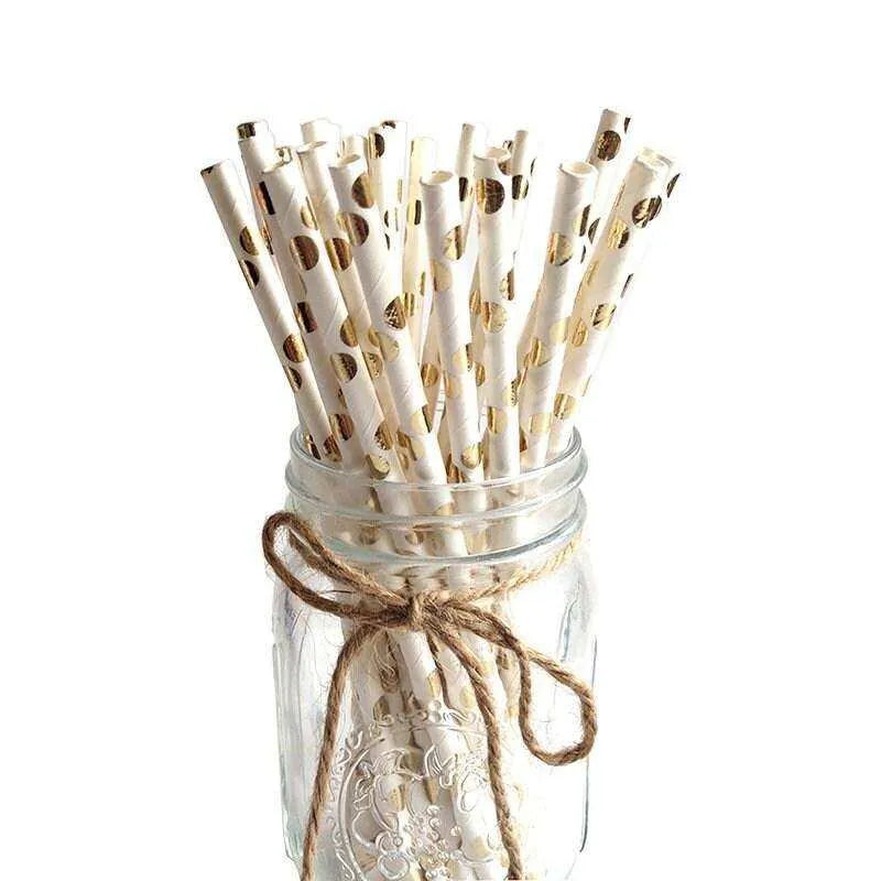 Christmas Party Paper Straws 25pcs