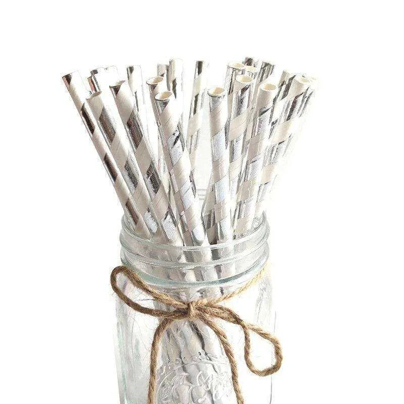 Christmas Party Paper Straws 25pcs