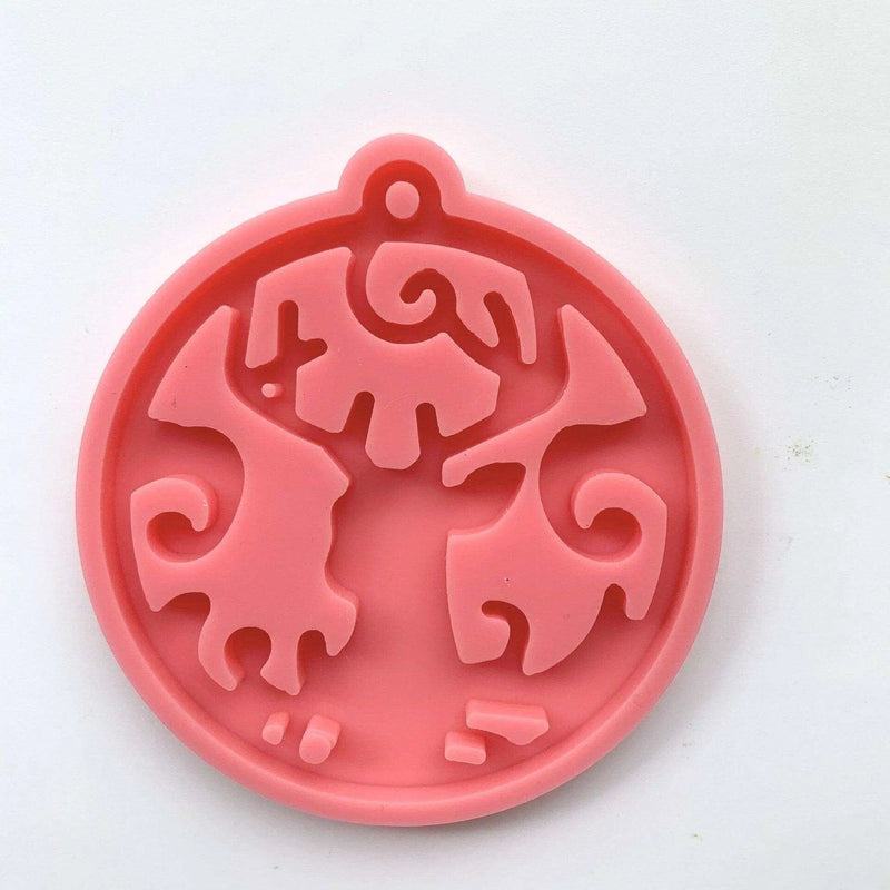 Christmas Pendant Mold Chocolate Mold DIY Epoxy Resin Mold Candy Making Molds Casting Supplies Baking Accessories Keychain Pendant Making