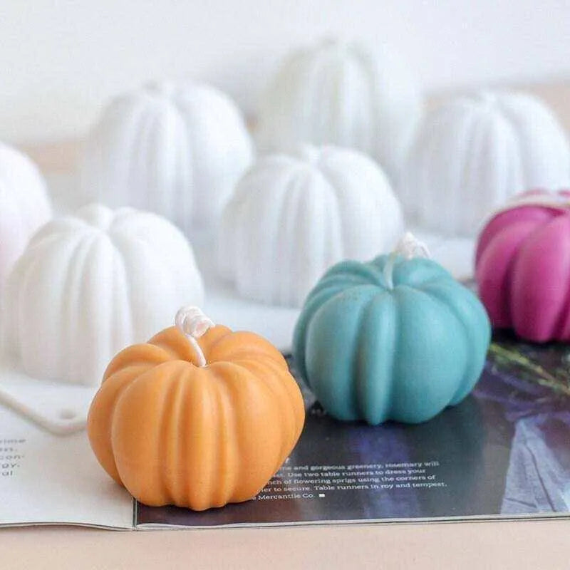 Christmas Series Pumpkin-shaped Scented Candle Diy Mold