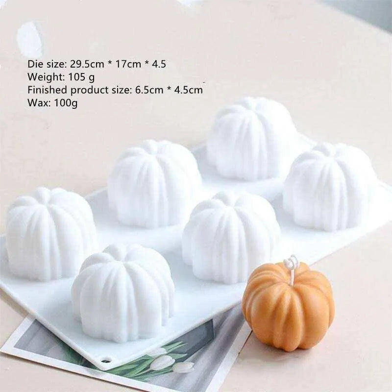 Christmas Series Pumpkin-shaped Scented Candle Diy Mold