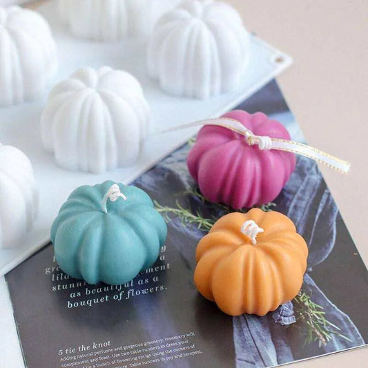 Christmas Series Pumpkin-shaped Scented Candle Diy Mold