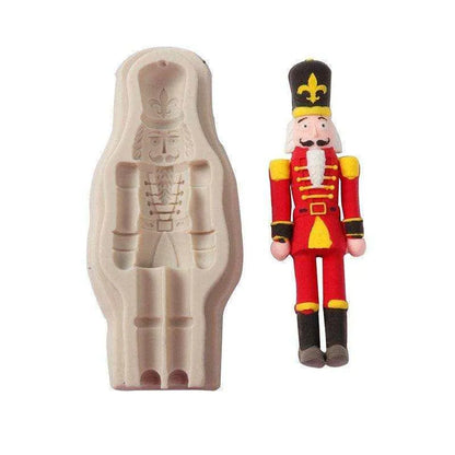 Christmas Robot Soldier Belt Walnut Clip Silicone Mold