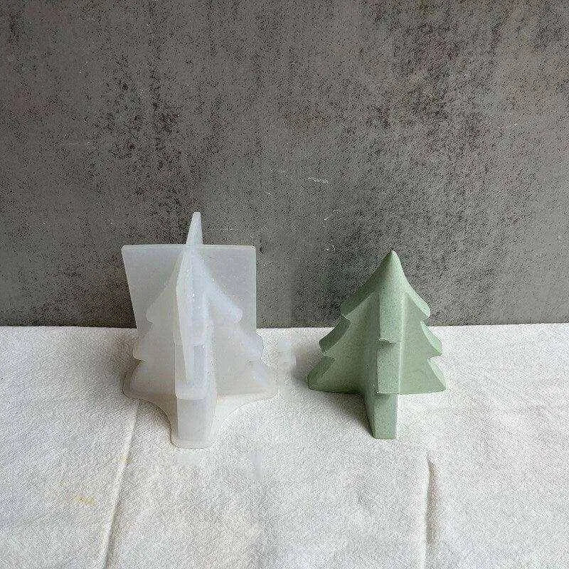 Christmas Tree Candle Mould Plaster Candle Epoxy Tree Mold