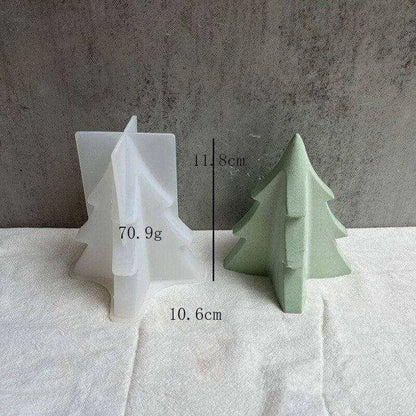 Christmas Tree Candle Mould Plaster Candle Epoxy Tree Mold