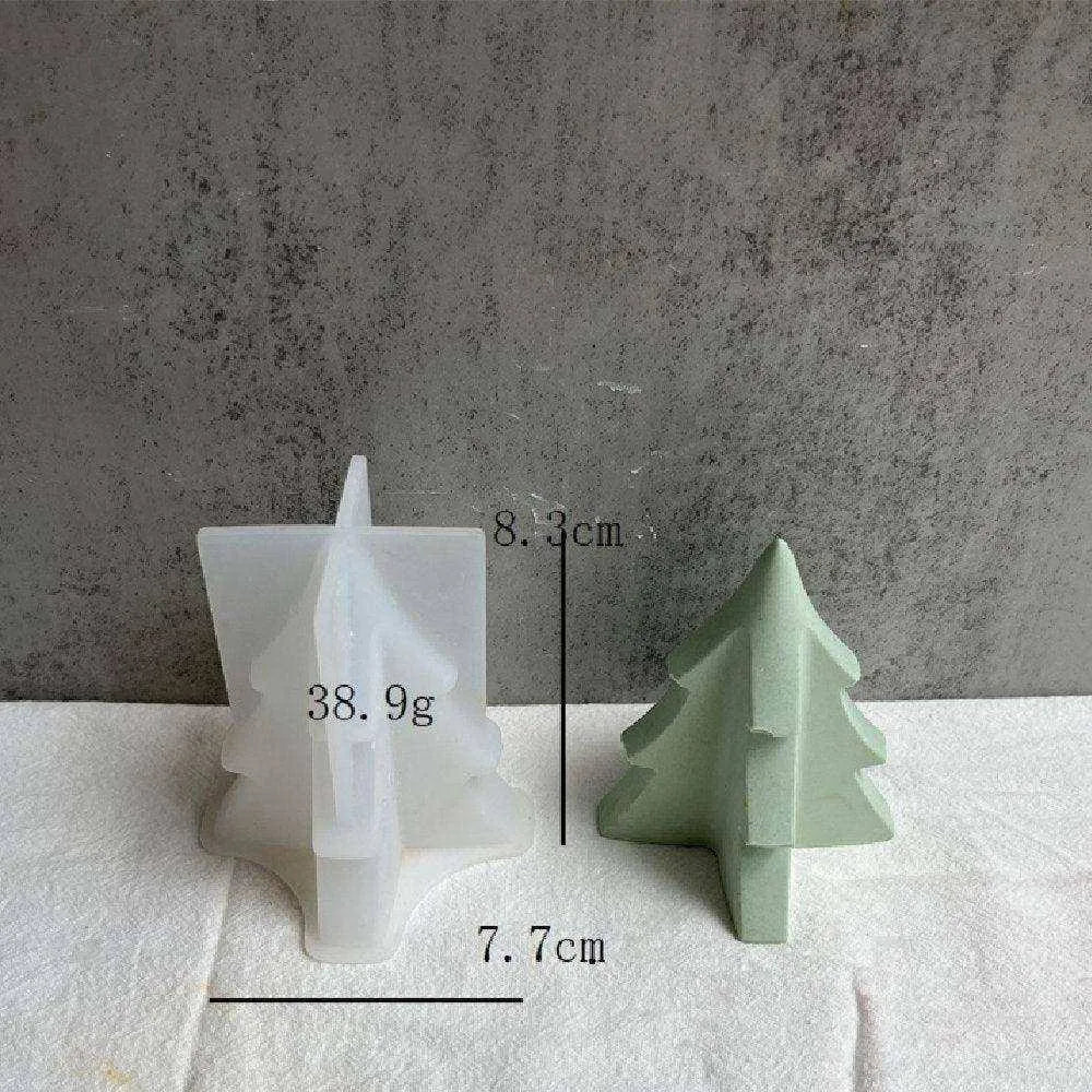 Christmas Tree Candle Mould Plaster Candle Epoxy Tree Mold