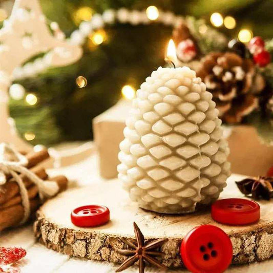 Christmas pine cone mold for making pine cone candles making