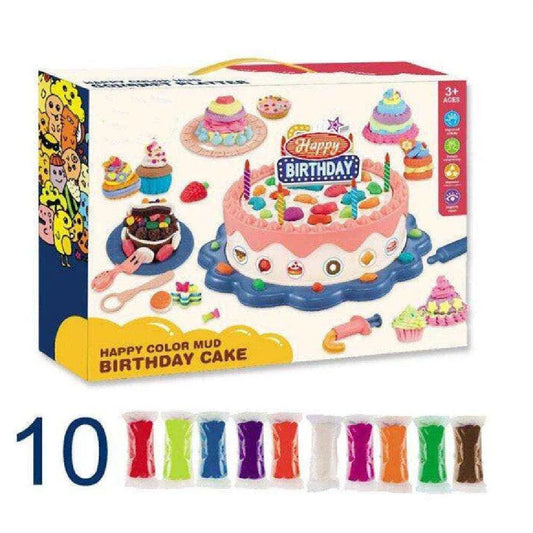 Clay Toy Birthday Cake Plasticine Game For Kids Party