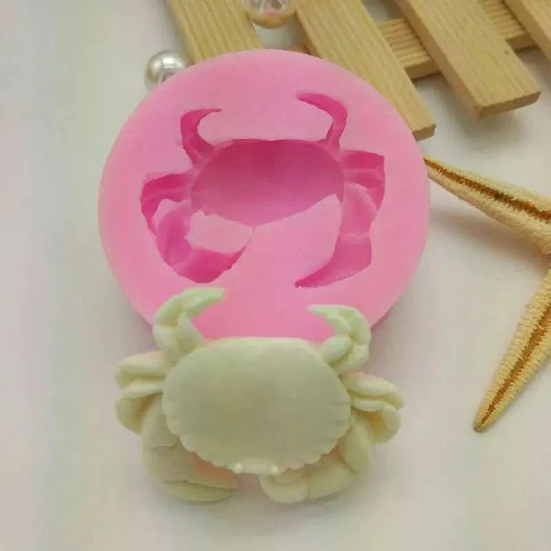 Crab Silicone Mold Under The Sea Theme Cake Decorating Tool Baking Accessories Chocolate Mould Cake Fondant Molds Candy Making Tool