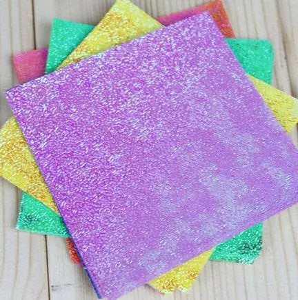 Craft Glitter Paper Sparkly Origami Paper Cute Origami Paper Scrapbook Supplies