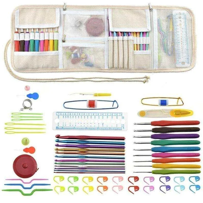 Complete Crochet Tool Set 63pcs Crocheting Tools Gift For Crocheter