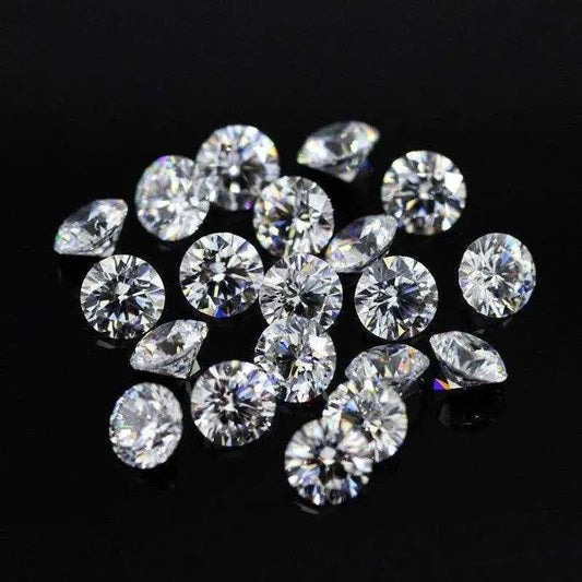 Cubic zirconia for DIY jewelry making round white gem