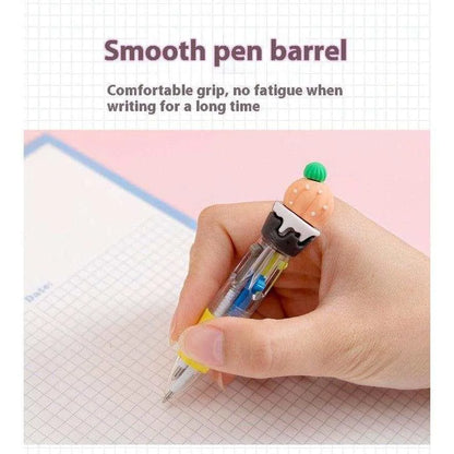 Cute Cartoon Pens Four Color Press Ballpoint Pen