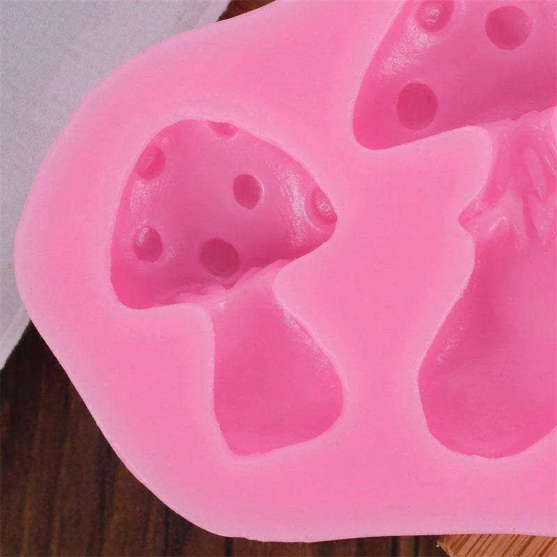 Cute Mushroom Molds Mushroom Ceramics Fondant Mold Silicone Mold For Plaster