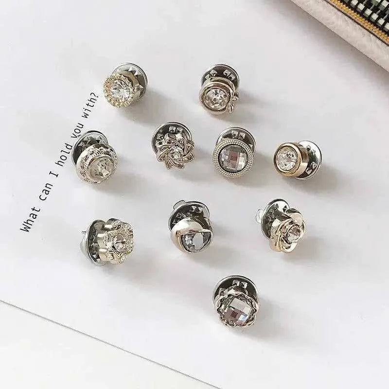 Cute Small Buttons DIY Dressmaking Supplies Sewing Accessories Brooch Pins For Blouse Cufflink Button 10pcs