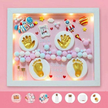 DIY Baby Hand And Foot Print Photo Frame Baby Keepsake Newborn Gift