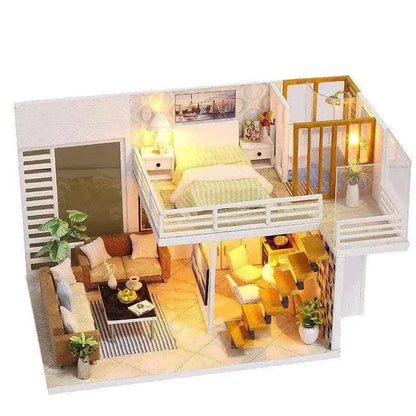 DIY Miniature 1-Bedroom Loft Type Dollhouse