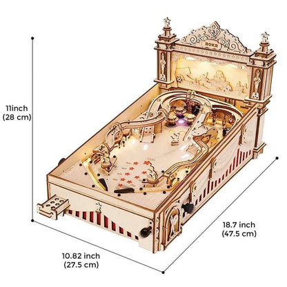 DIY Pinball Machine 3D Wooden Puzzle Amusement Table Game