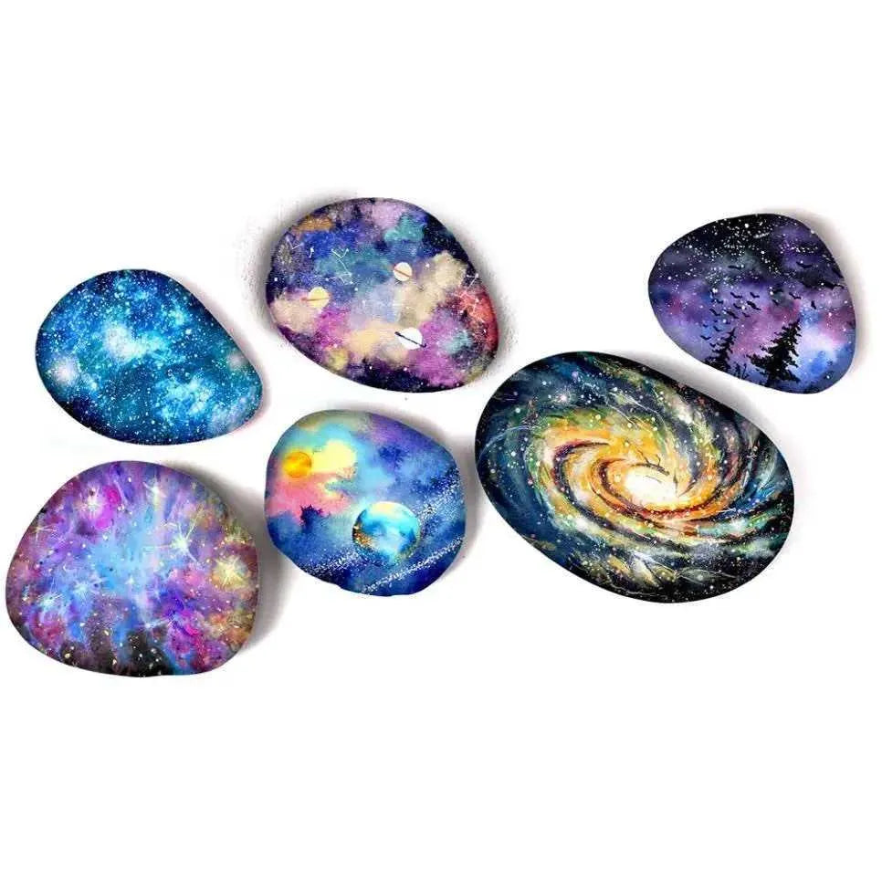 DIY Rock Painting Kit Stone Painting Set Children's Toy Educational Toys for Kids Creative Tools Kids Activity Kit Pebble Painting Supplies