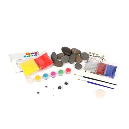 DIY Rock Painting Kit Stone Painting Set Children's Toy Educational Toys for Kids Creative Tools Kids Activity Kit Pebble Painting Supplies