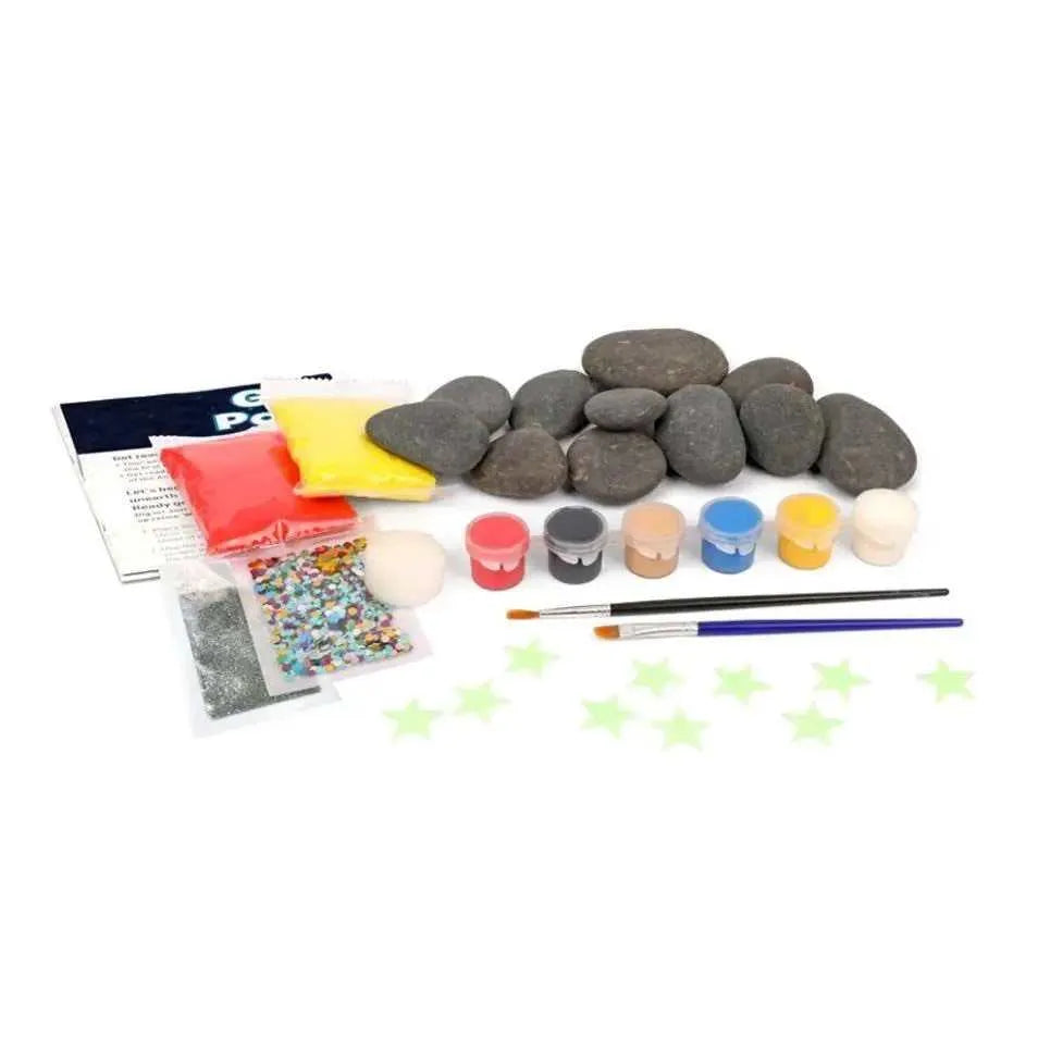 DIY Rock Painting Kit Stone Painting Set Children's Toy Educational Toys for Kids Creative Tools Kids Activity Kit Pebble Painting Supplies