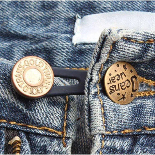 Detachable Jeans Buttons Pants Button Extenders Waistband Expander Metal Button Retractable Buckles Sewing Buttons For Clothing