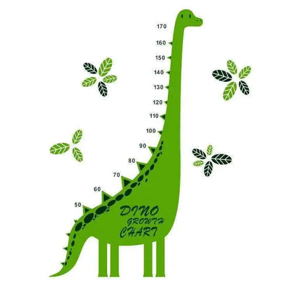 Dinosaur Growth Chart Kids Room Height Measure Wall Decal Height Ruler Cartoon Wall Sticker Children's Room Decor