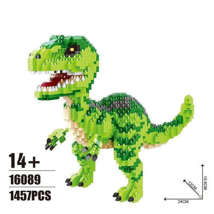 Dinosaur building block toy