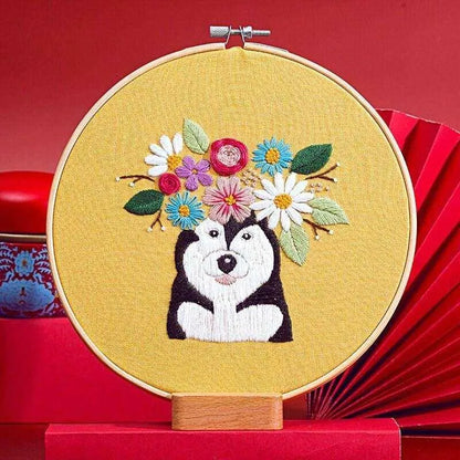 Dog Embroidery Designs Dog Cross Stitch Pattern Dog Wall Decor