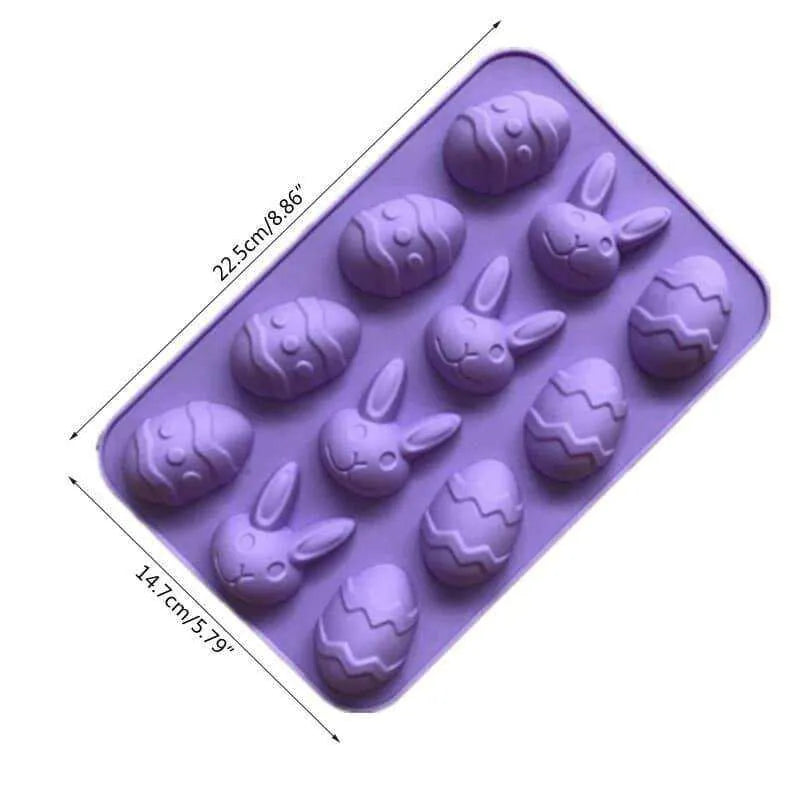 Easter Bunny Mold Easter Egg Mold Tray Chocolate Making Candy Making Supplies Party Favors Supply