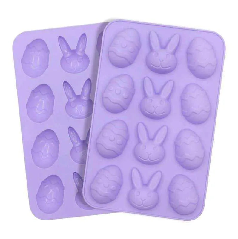 Easter Bunny Mold Easter Egg Mold Tray Chocolate Making Candy Making Supplies Party Favors Supply