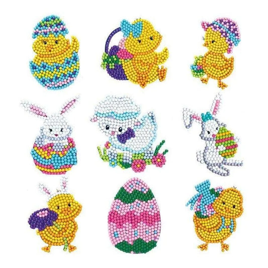 Easter Crafts Diamond Painting Stickers