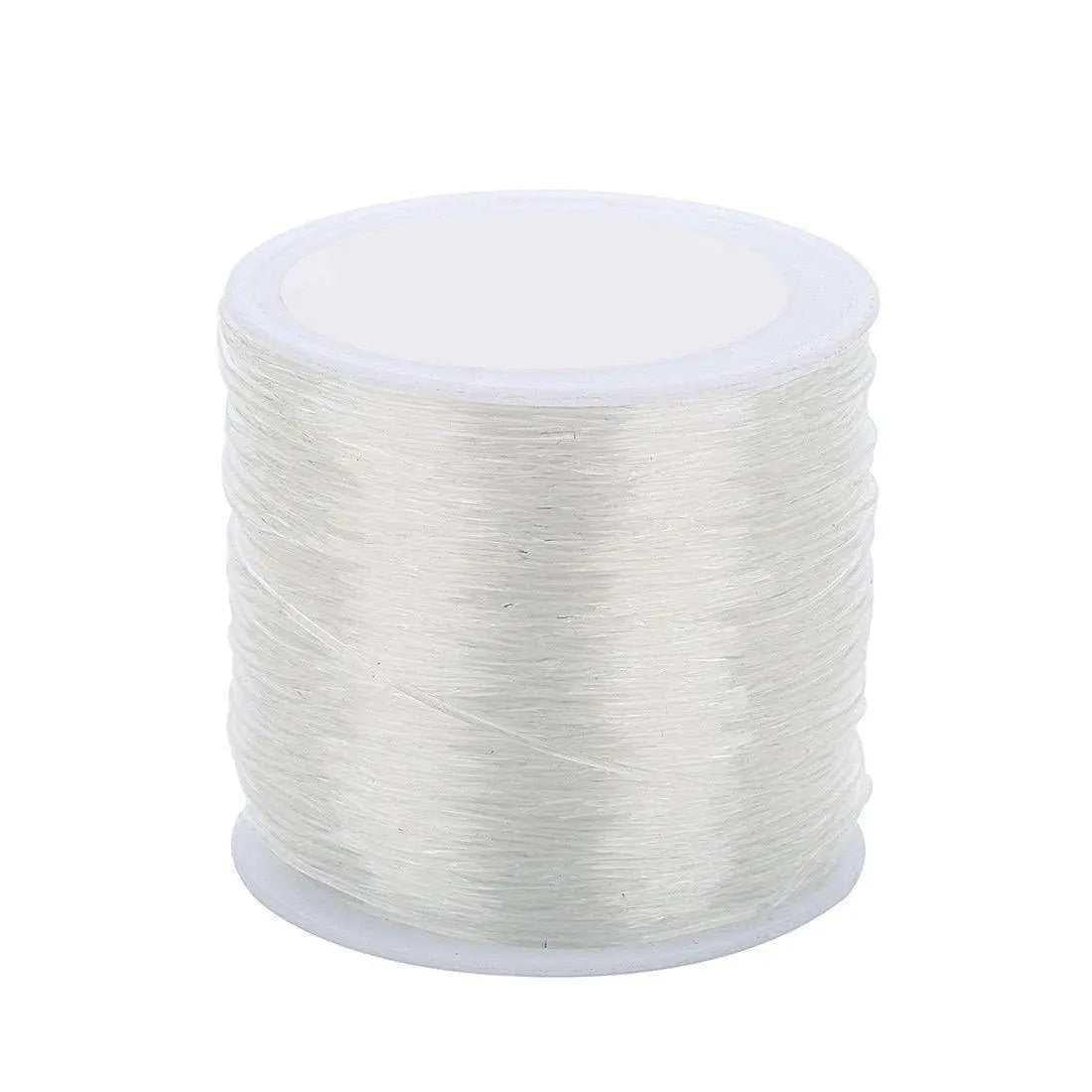 Elastic thread for bracelets stretchable clear strings for jewelry making 55-100m roll