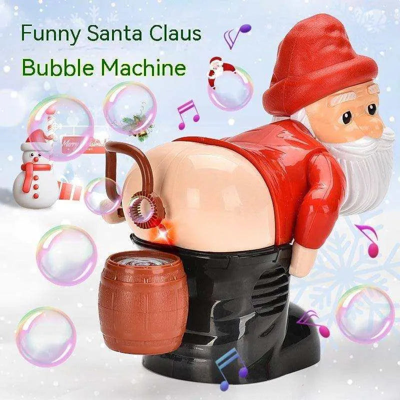 Electric Bubble Santa Claus with Light Music - Interactive Christmas Toy for Ages 4-6 , christmas crafts, Electric Bubble Santa Claus With Light Music Christmas Decorations