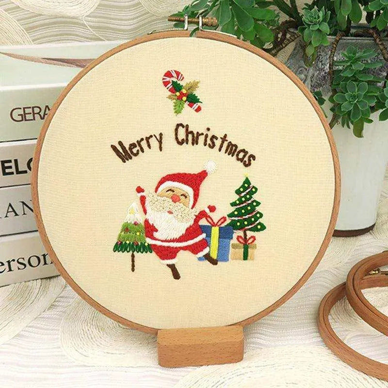 Embroidery DIY Material Package for Beginners - Christmas Series , christmas crafts, Embroidery Diy Material Package For Beginners Christmas Series