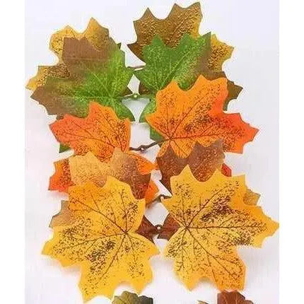 Fake Autumn Leaves Simulation Leaf Scrapbook Decoration DIY Home Decor Photography Props Halloween Party Decoration 10/20/50pcs