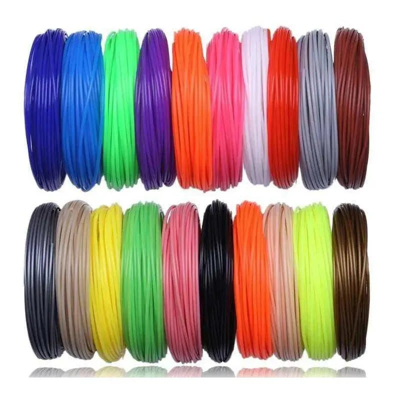 Filaments For 3D Printing Pen ABS / PLA Plastics 10M Per Color