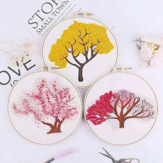 Floral Tree Embroidery Kit