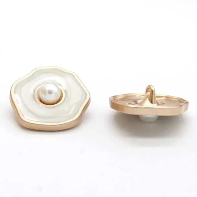 Flower Button Pearl Buttons DIY Coat Making Sewing Accessories