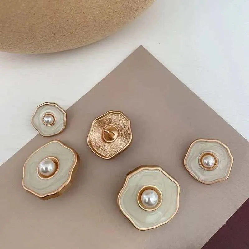 Flower Button Pearl Buttons DIY Coat Making Sewing Accessories