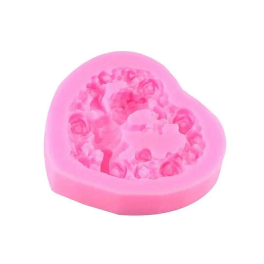 Flower Silicone Mold Heart Mold For Homemade Soap Candle Making Molds