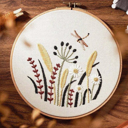 Flowers and Animals Embroidery Kit