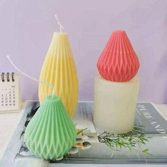 Geometric Pear and Bottle Molds Make Your Own Candle