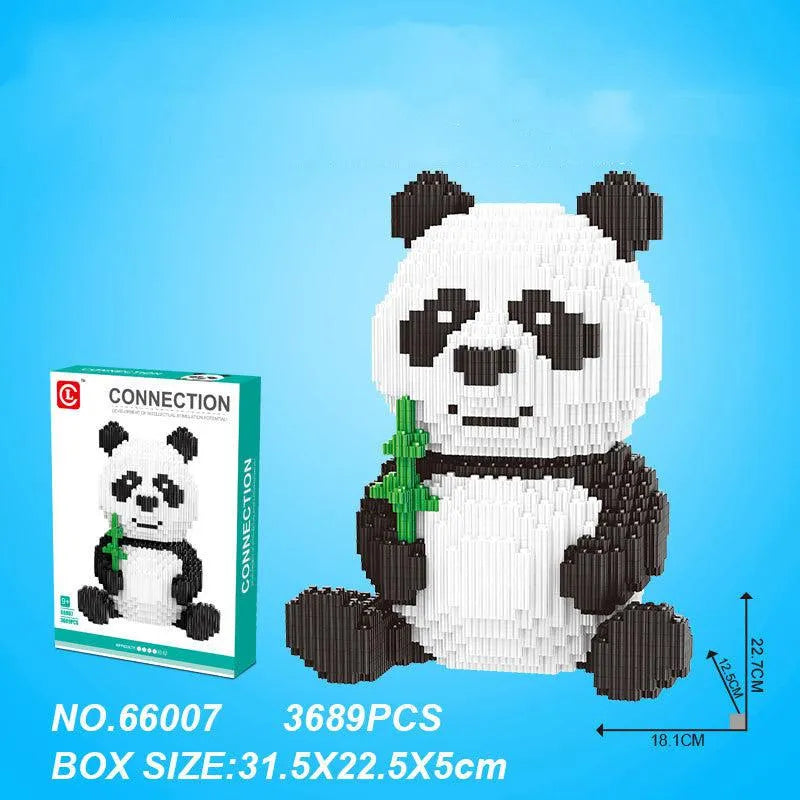 Brinquedos de blocos de construção do panda gigante