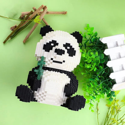 Brinquedos de blocos de construção do panda gigante