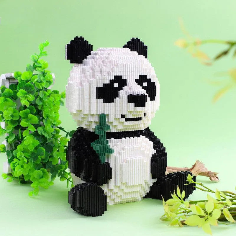 Brinquedos de blocos de construção do panda gigante