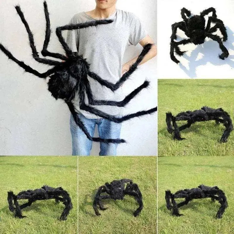 Giant spiders scary Halloween decor haunted house prop fake spider