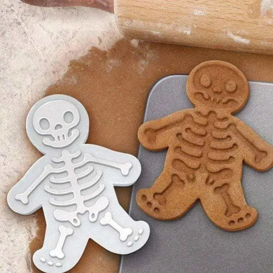 Gingerbread Skeleton Cookie Cutter Skeleton Biscuit Mold Halloween Pastry Dough Cutter